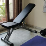 Best adjustable gym bench for home workout in India (2026) - Sturdy, foldable, and budget-friendly design.