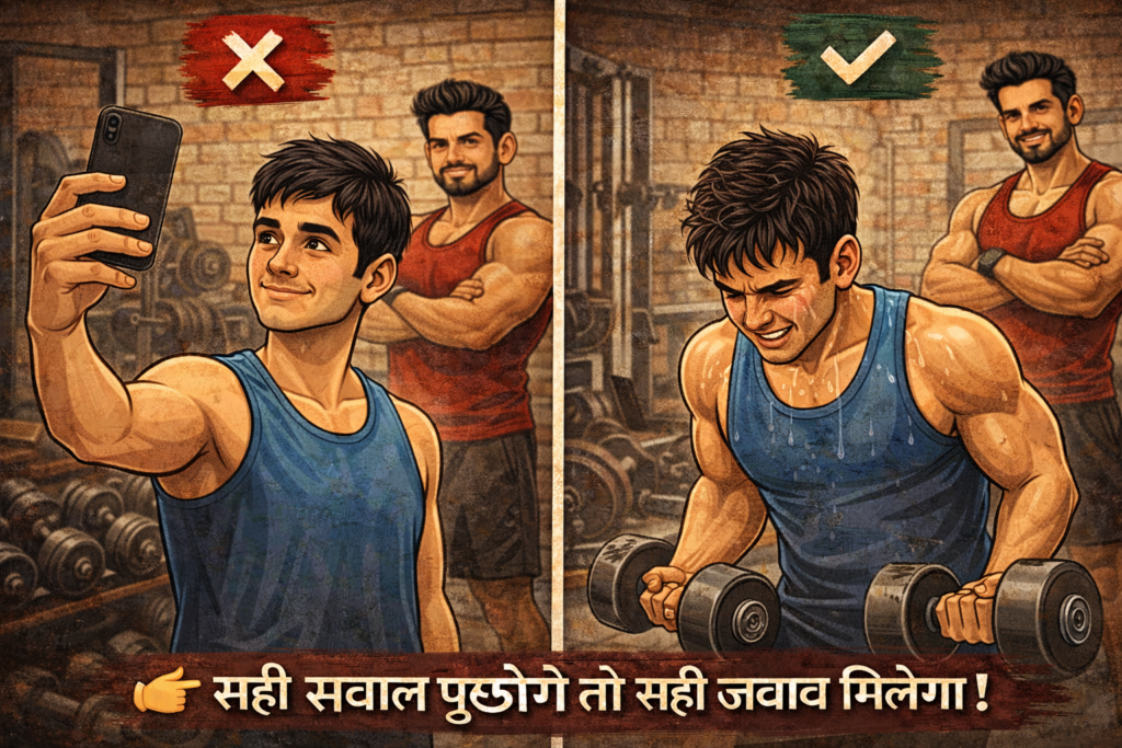 gym mistakes focusing on workout vs using phone in gym